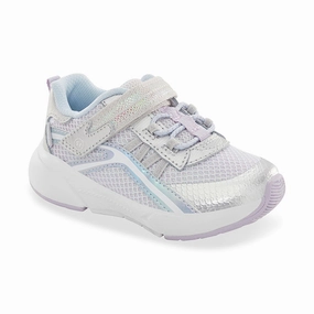 Friday Sale Sneakers Little Girl Stride Rite Made 2 Play Journey 3.0 in Silver Sparkle