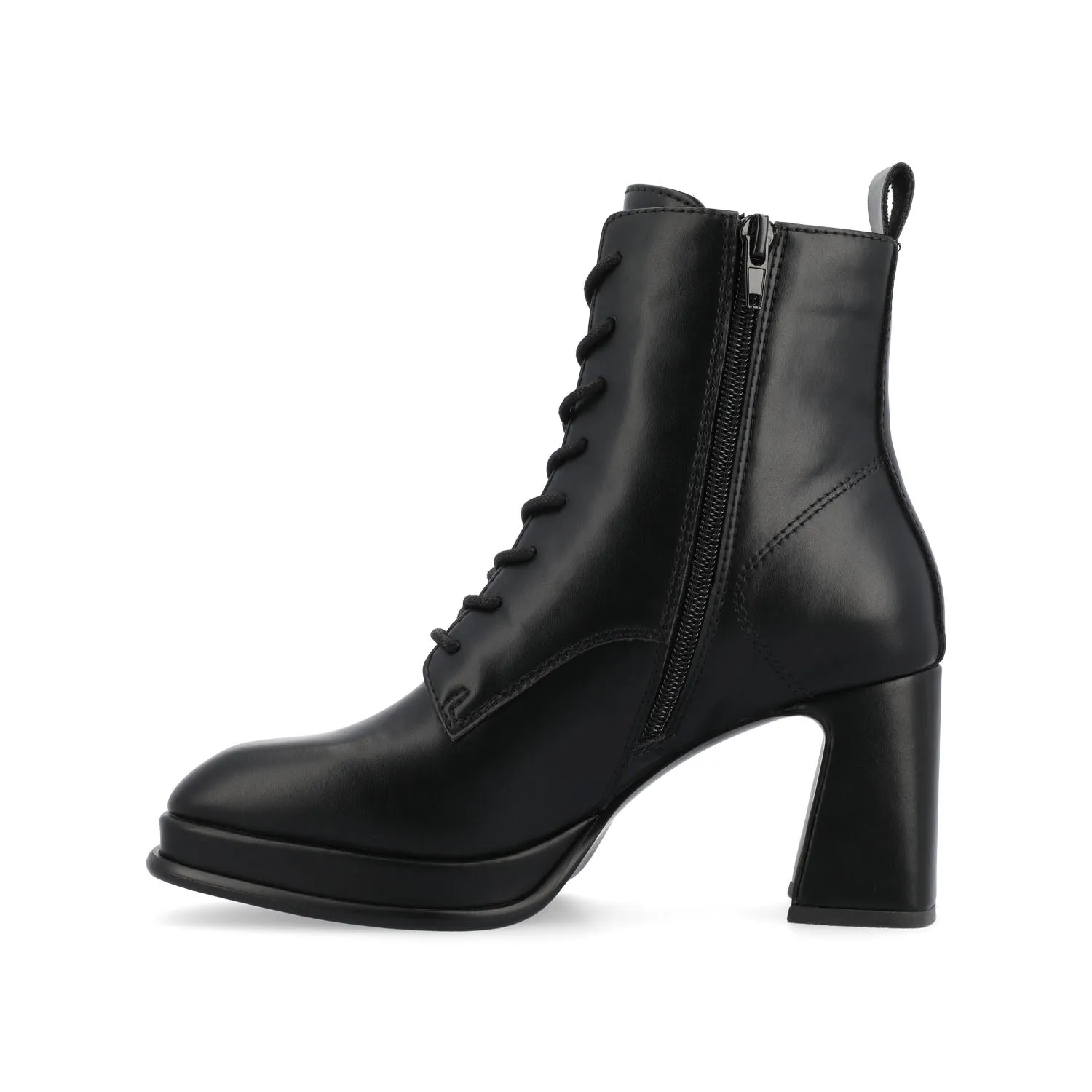 Military Style Combat Boots KALINDI LACE-UP BOOTIES IN WIDE