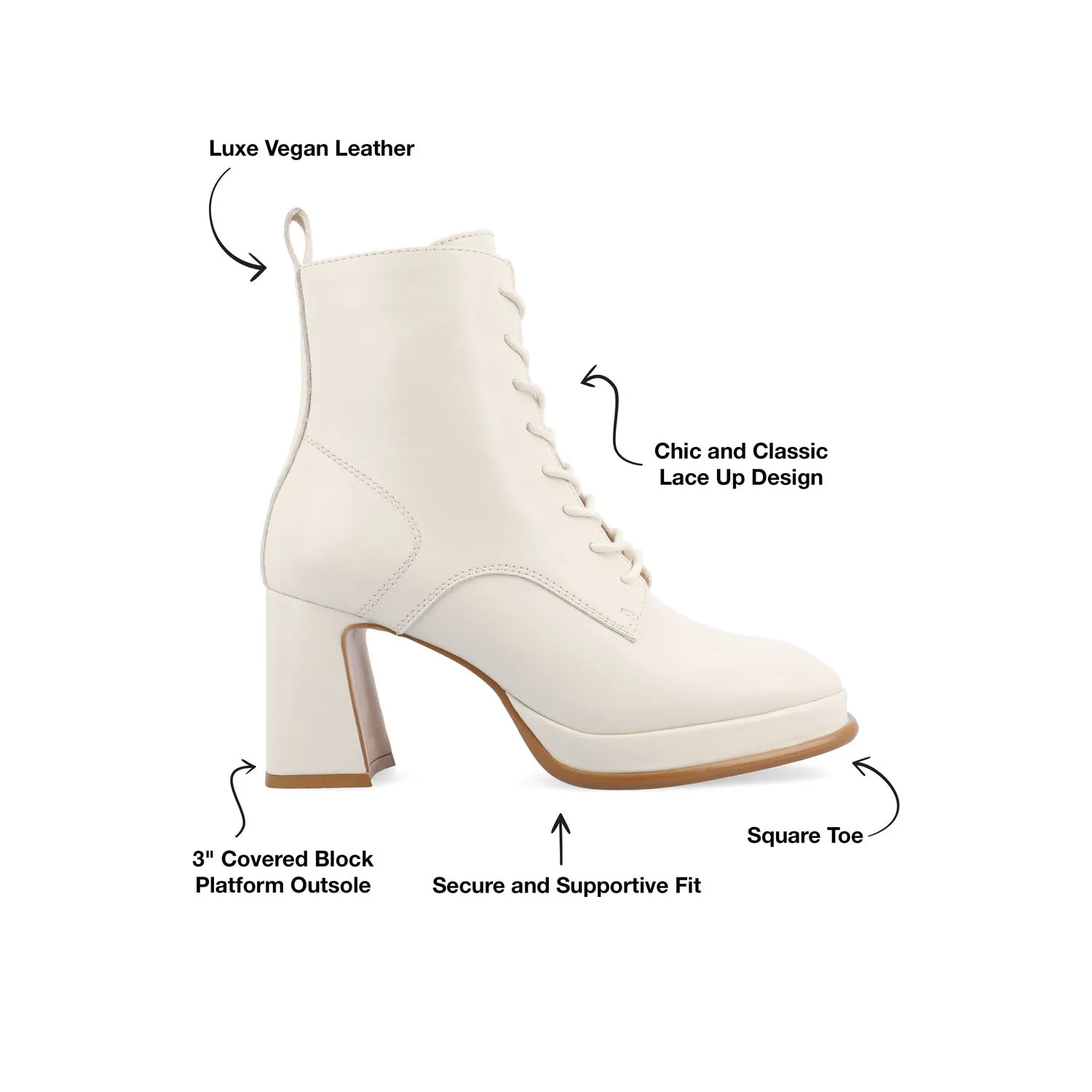 Combat Merc Boot KALINDI LACE-UP BOOTIES IN WIDE