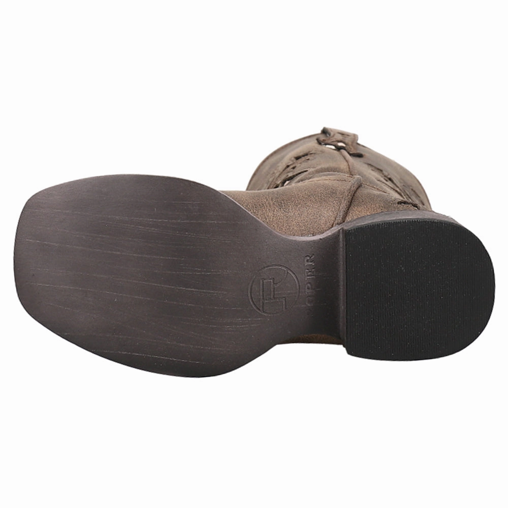 Mens Dress Boots Lola Metallic Square Toe Cowboy Boots (Little Kid-Big Kid)