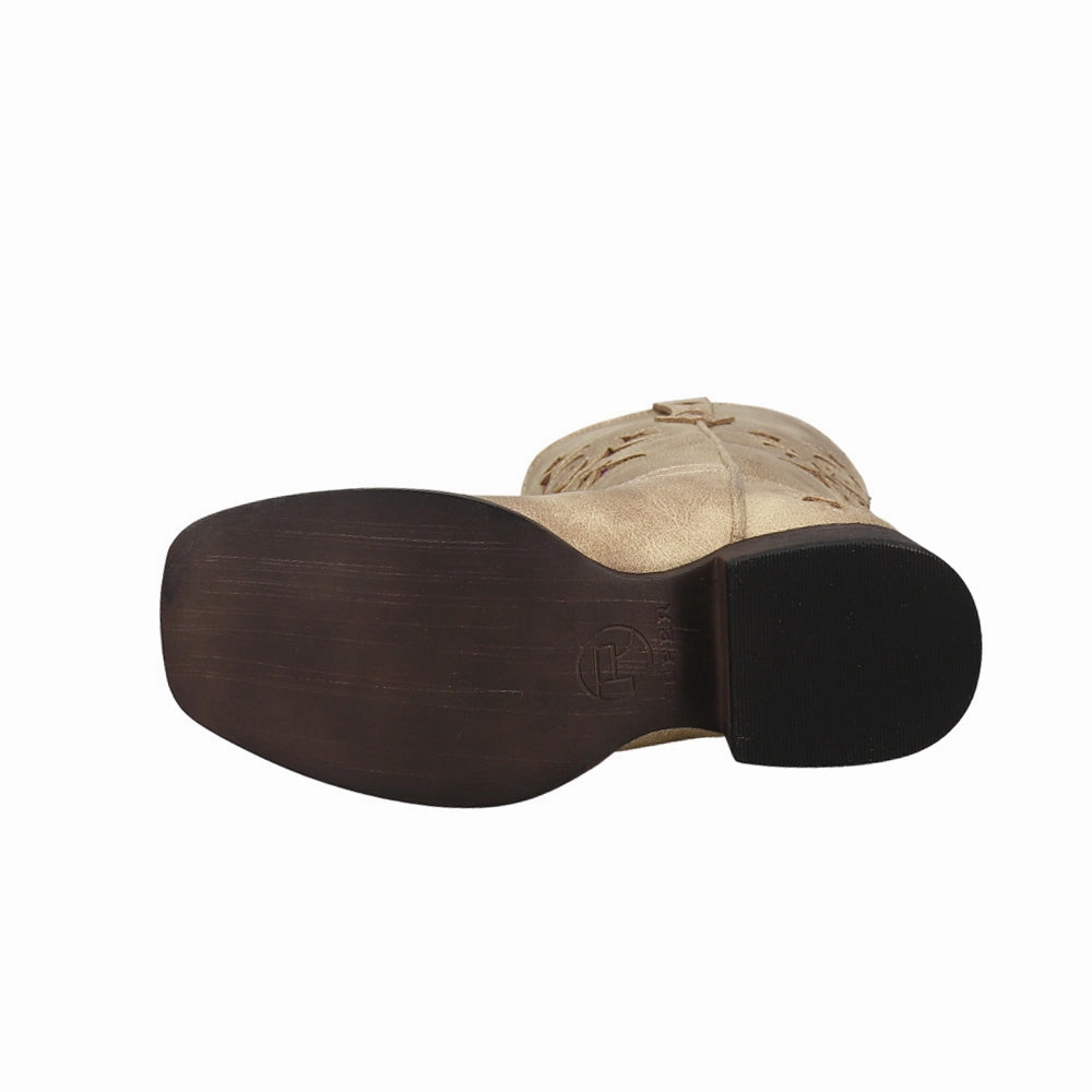 Elliott's Boots Of Knoxville Lola Metallic Square Toe Cowboy Boots (Little Kid)