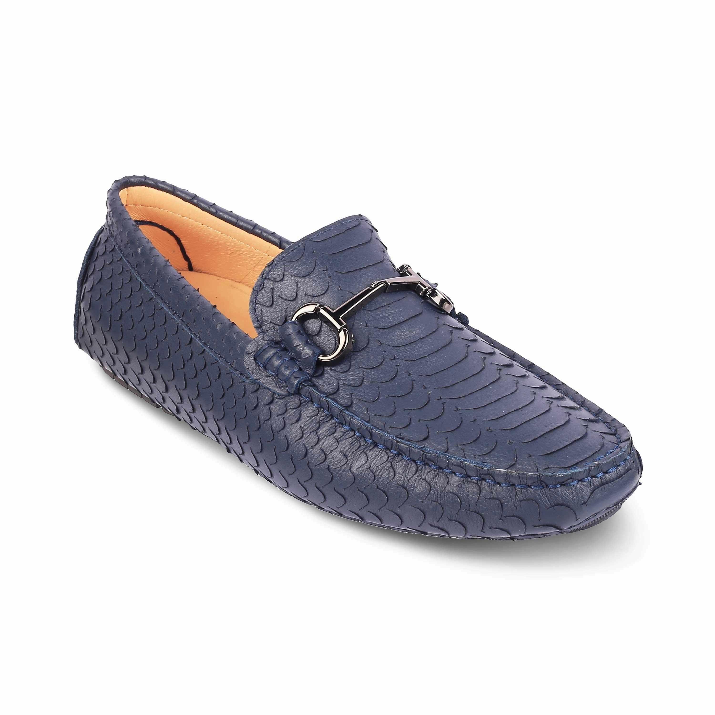 Cliffs By White Mountain Loafers Tresmode Sofi Blue Men's Leather Driving Loafers