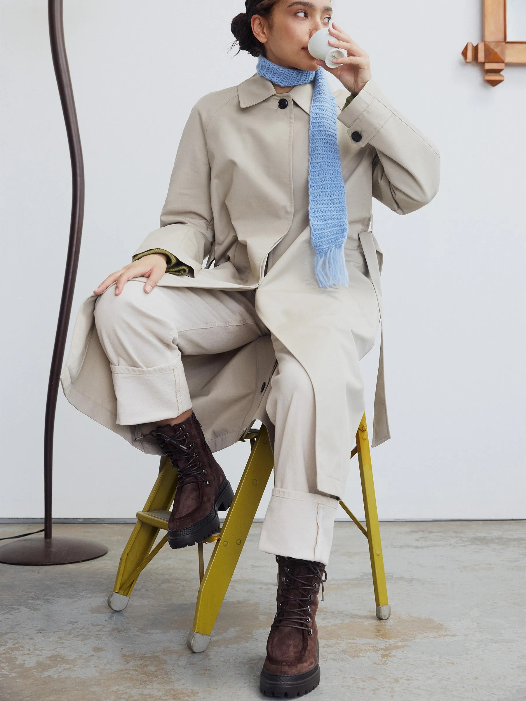 Leg Warmers For Combat Boots Lorena Brown Suede Unlined Boot