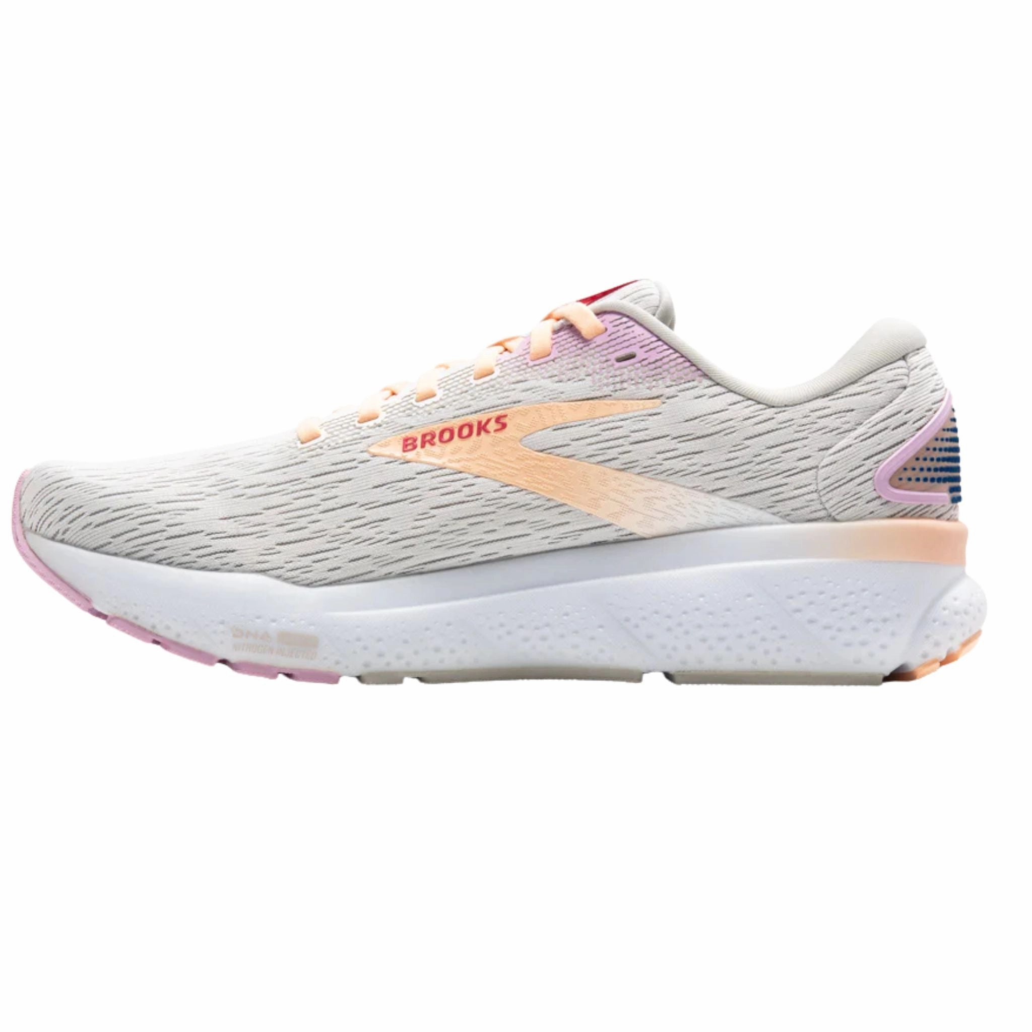 Brooks Women's 120407 186 Ghost 16 White Grey Orchid Cushion Support Running Shoes Cheaper Alternative To Shoes
