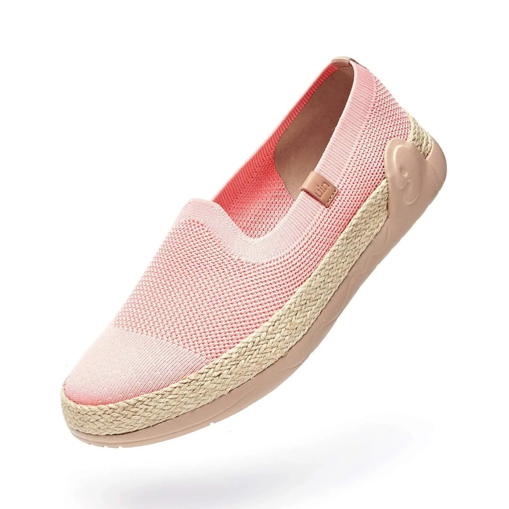 Marbella II Pink Leather Espadrilles Uk