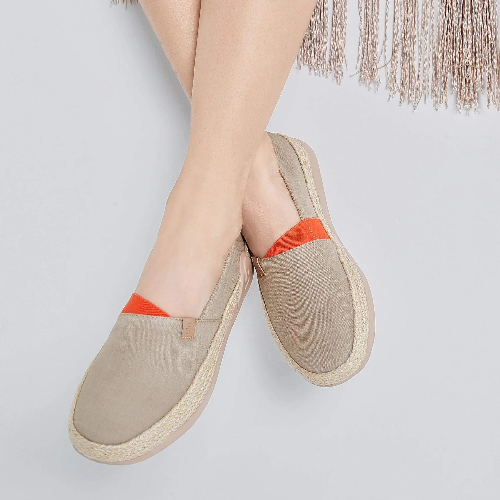 Marbella Khaki Women Espadrille Jean