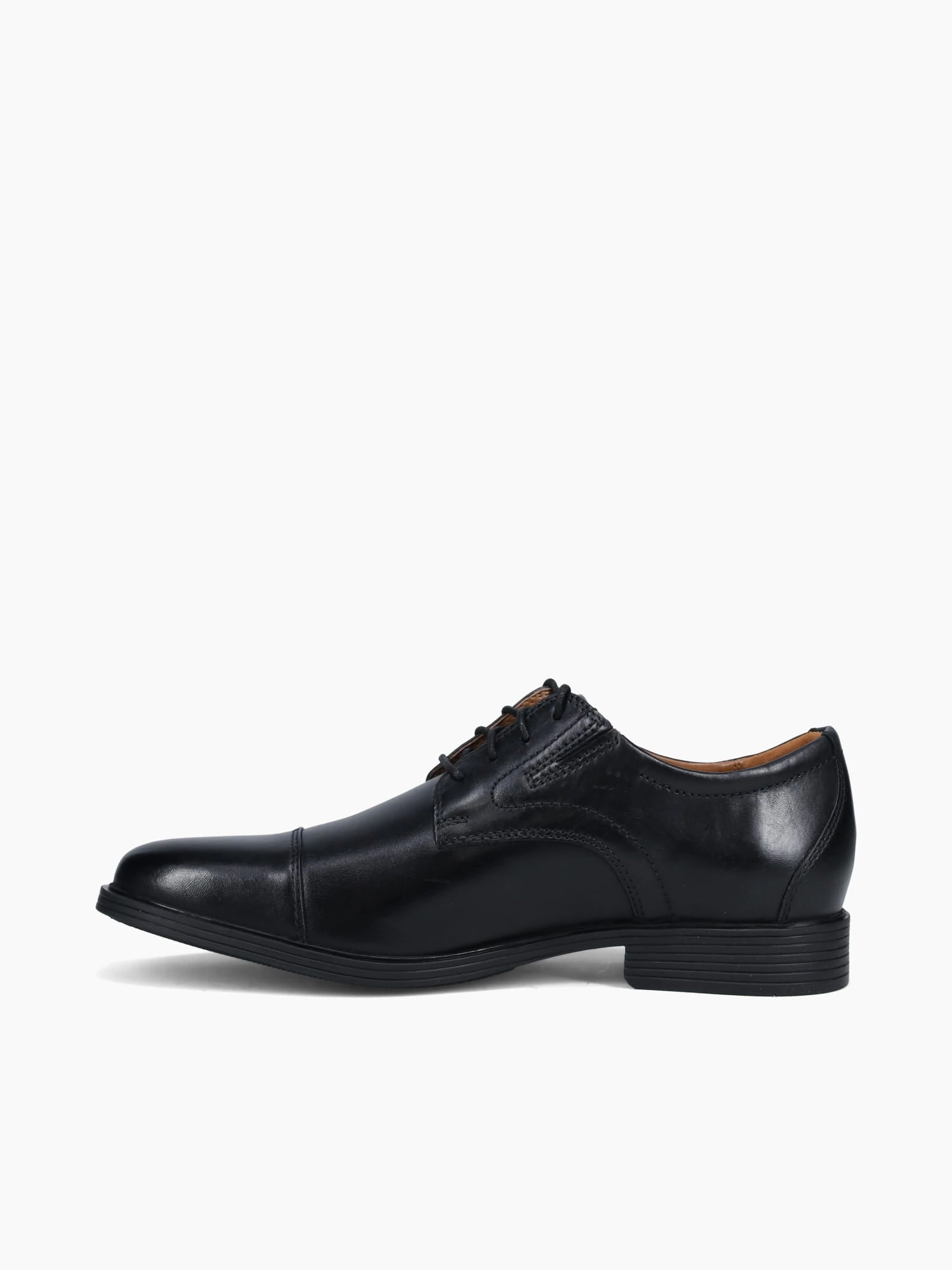 Whiddon Cap Black Lea Oxfords With Rubber Soles