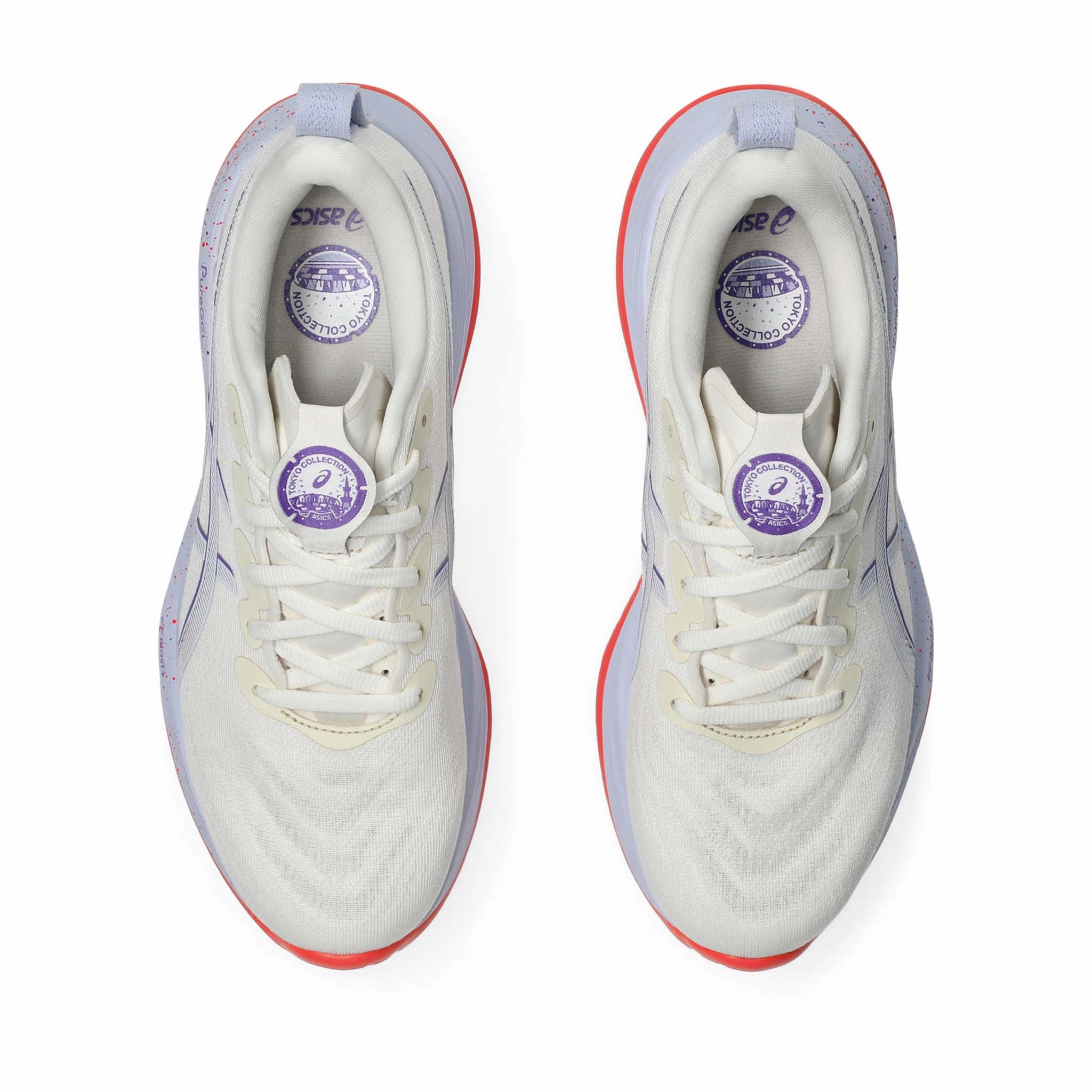 Asics Shoes Good For Flat Feet ASICS | Women's Gel-Cumulus 27 Tokyo Running Shoes - Cream/Edo Purple