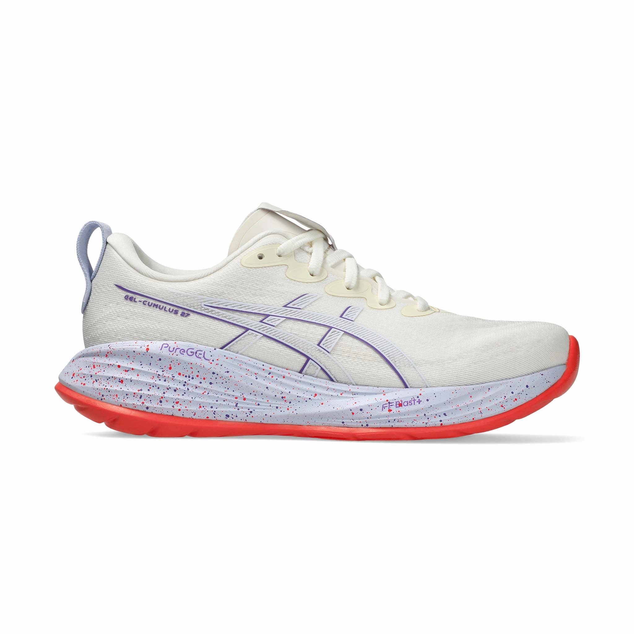 Asics Plantar Fasciitis Walking Shoes ASICS | Women's Gel-Cumulus 27 Tokyo Running Shoes - Cream/Edo Purple
