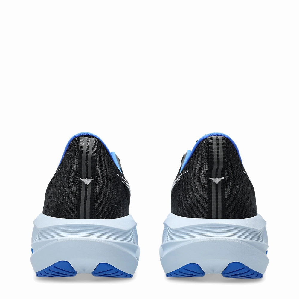 Asics Men's Novablast 5 Sneaker in Black/White Asics Sustainable Shoes