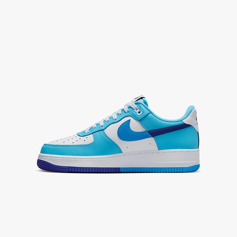 Men's Air Force 1 `07 LV8 Split "Light Photo Blue" Cheetah Print Nike Shoes