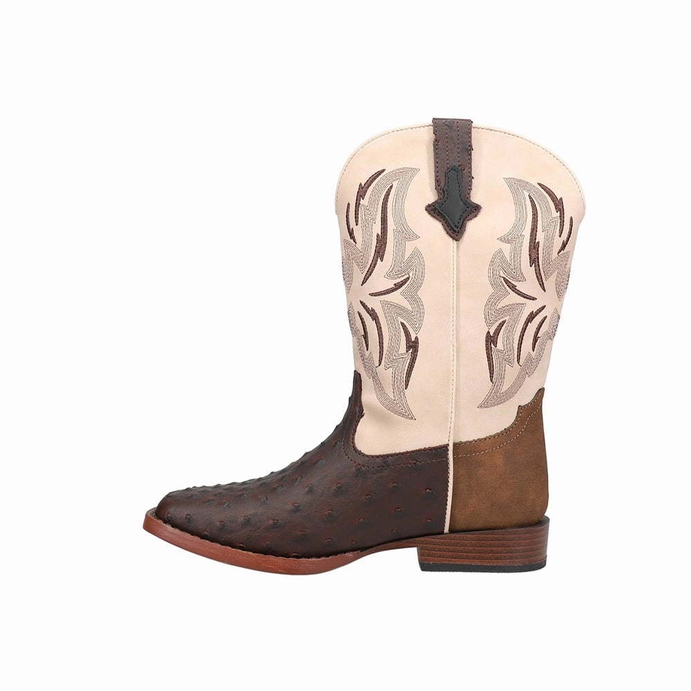 Dalton Square Toe Cowboy Boots (Big Kid) Black Boots Above The Knee