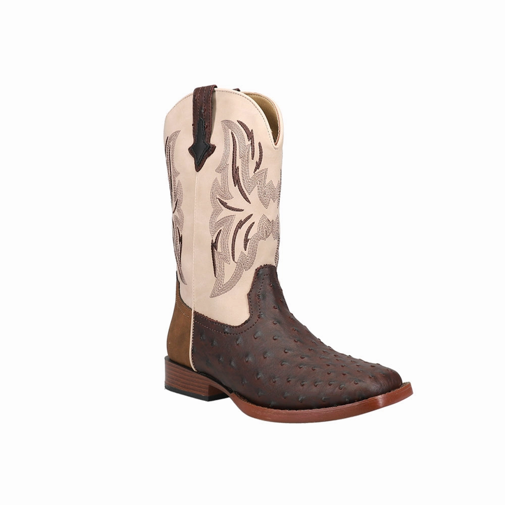 Dalton Square Toe Cowboy Boots (Big Kid) Boots Ennis Fight