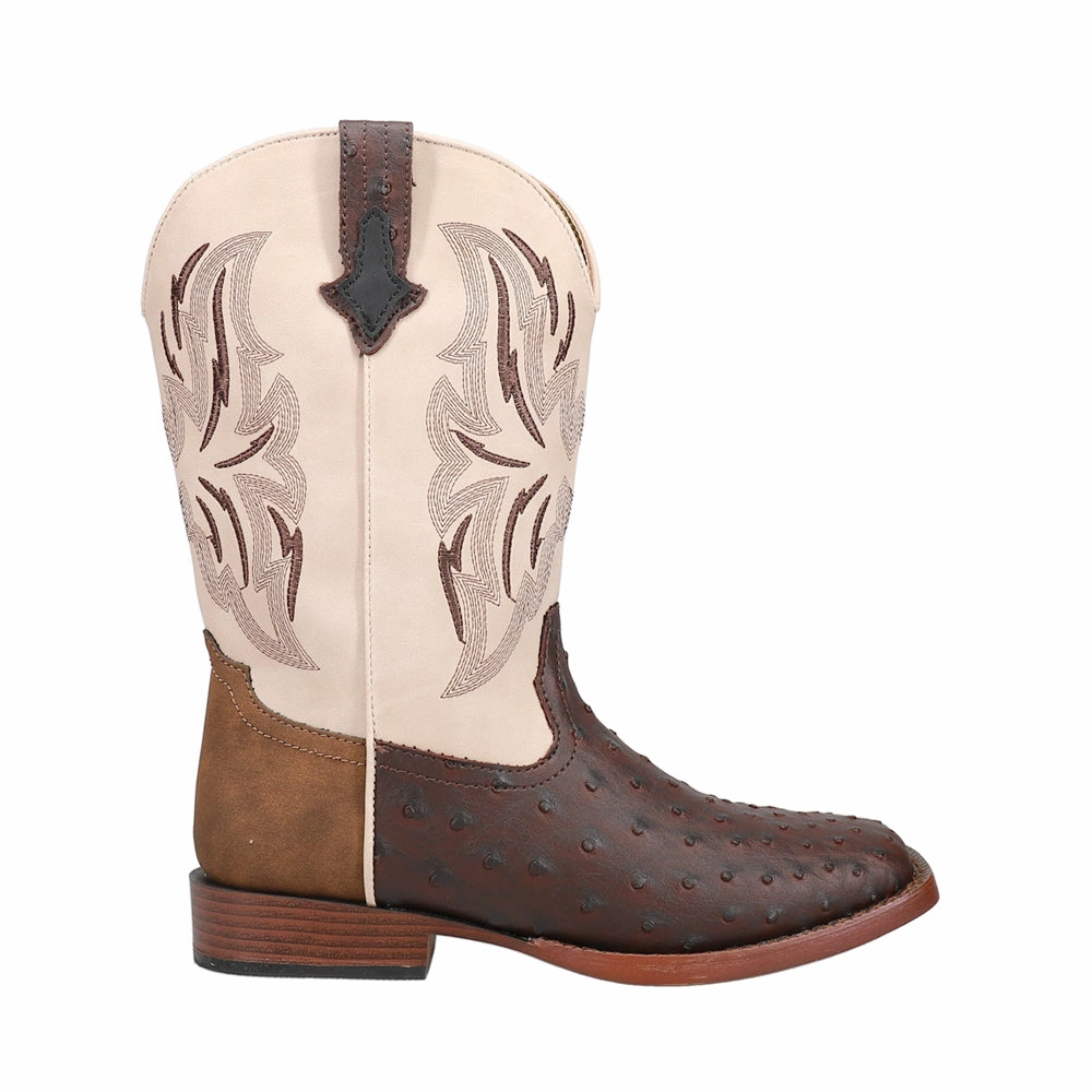 Dalton Square Toe Cowboy Boots (Big Kid) Male Boots