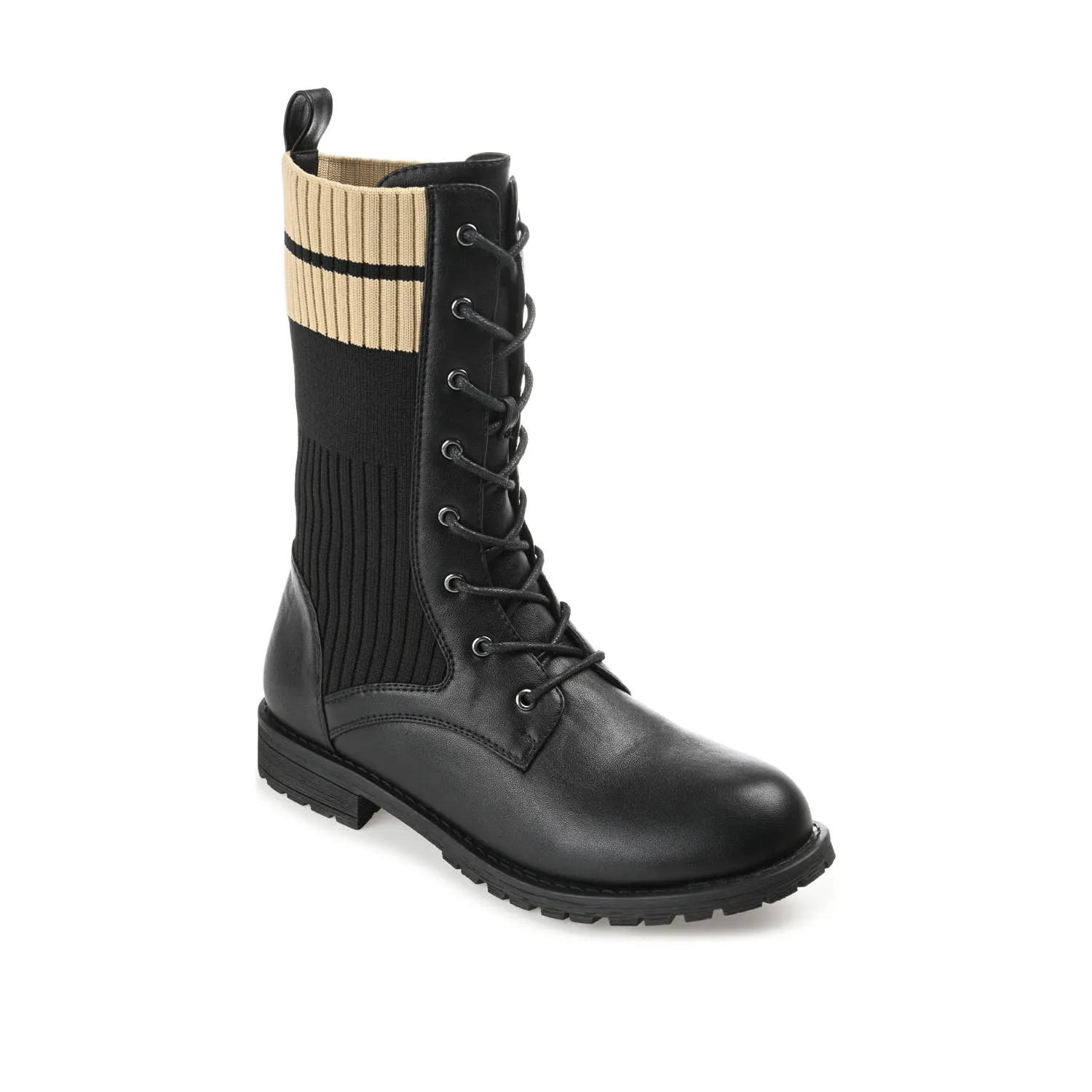 Trench Combat Boots MELEI LACE UP BOOTS IN VEGAN LEATHER