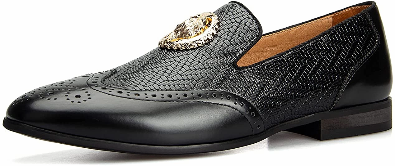 Men Loafers Men Fashion Loafers Wedding Shoes Loafers for Men Party Shoes Loafers Round Heels