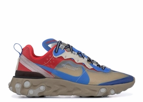 Men NIKE React Element 87 Undercover Light Beige Chalk South Beach Nike Shoes