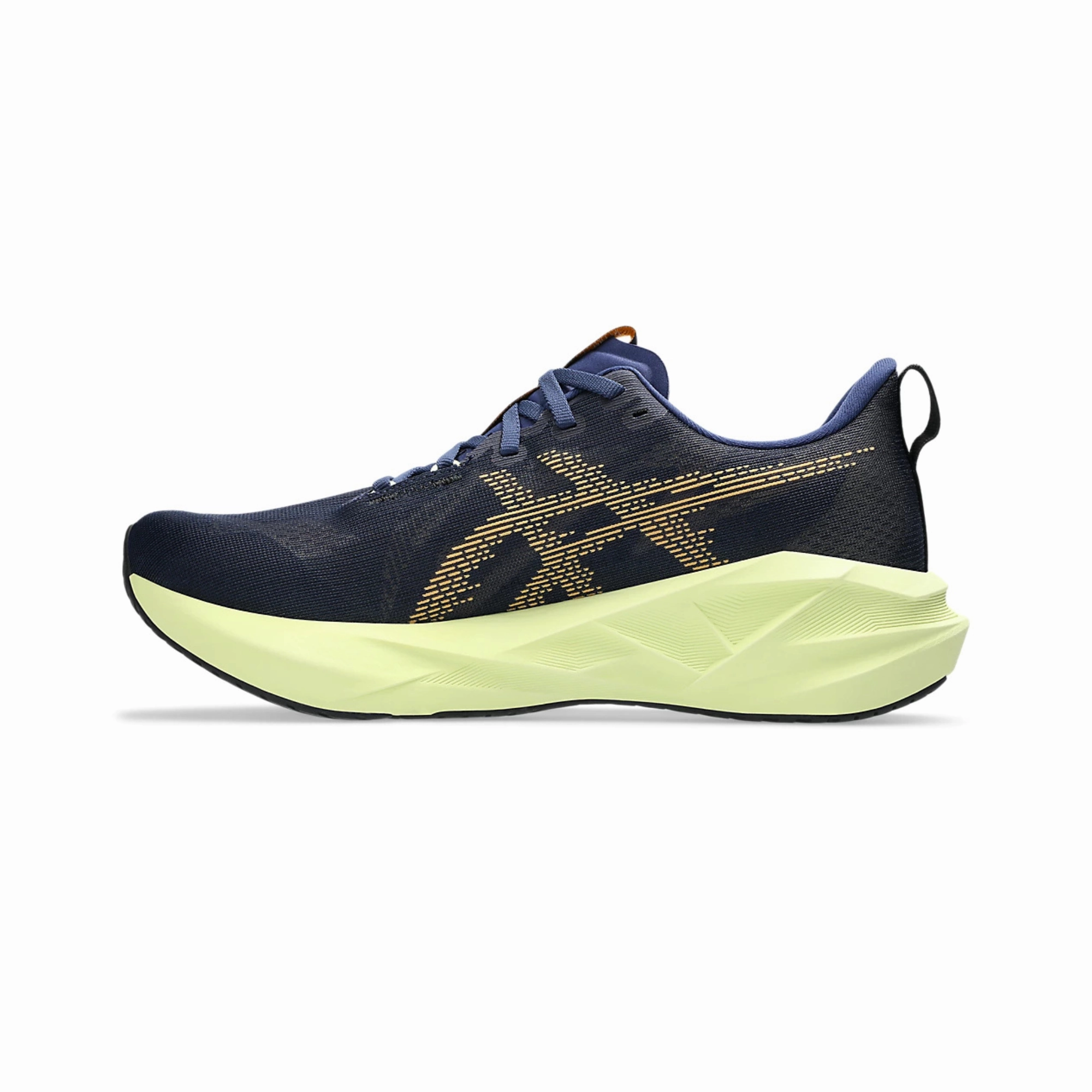 Men's - ASICS Novablast 5 - Indigo Blue/Amber Best Asics Cross Country Shoes