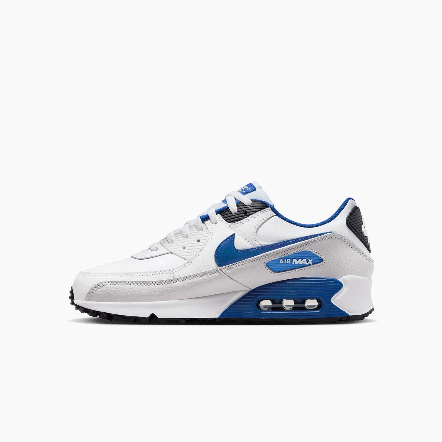 Men's  Air Max 90 "White Game Royal" Nike Outdoor Soccer Shoes