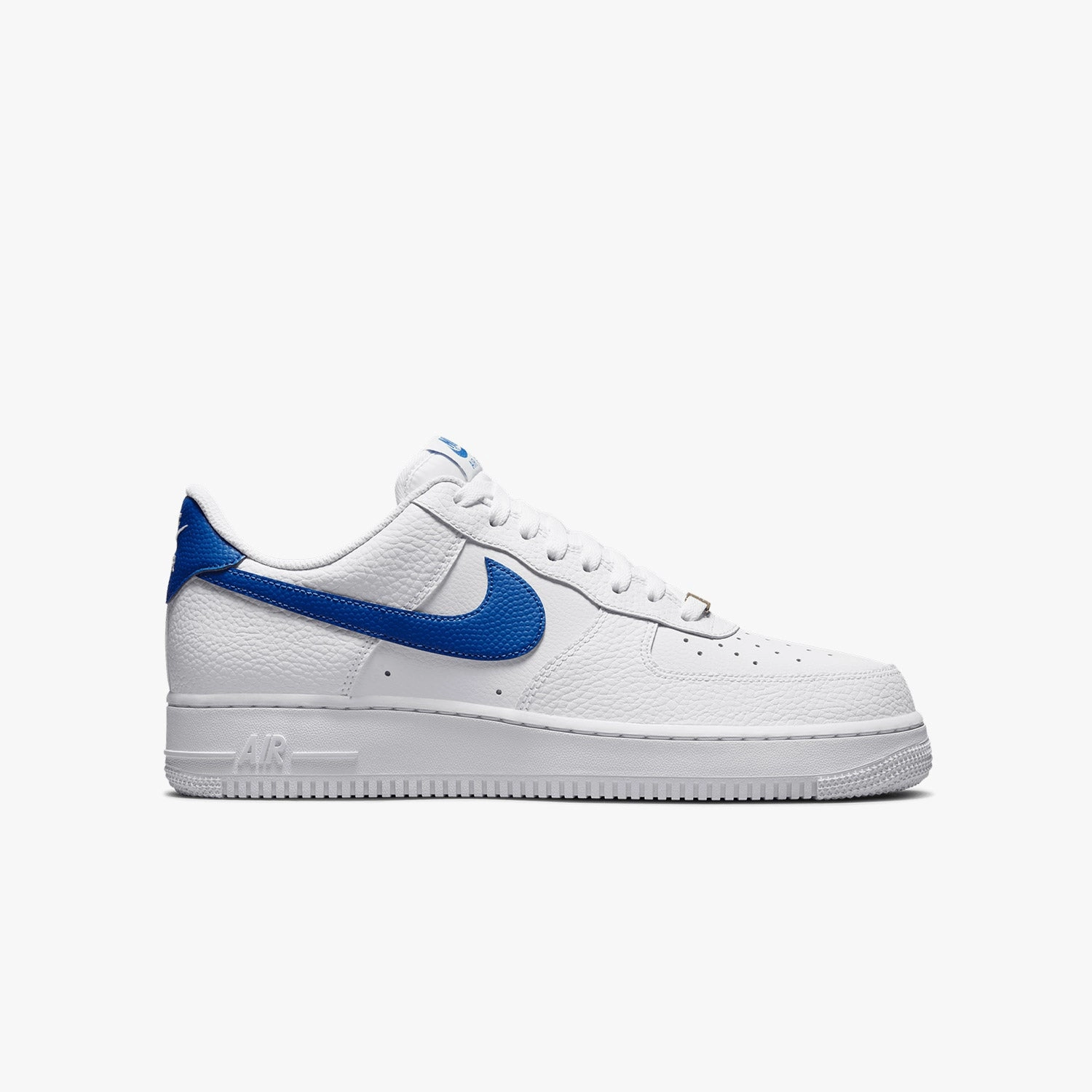 Nike Suede Tennis Shoes Men's Nike Air Force 1 `07 "White Royal Blue"