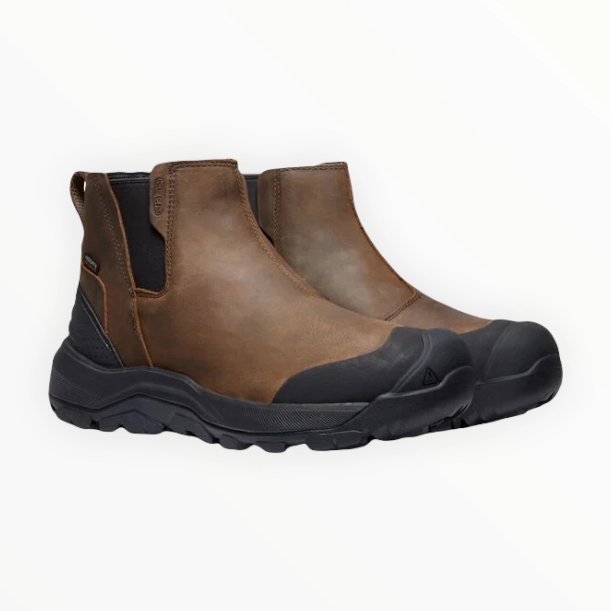 Flat Pointed Leather Ankle Boots Men's Revel IV Chelsea