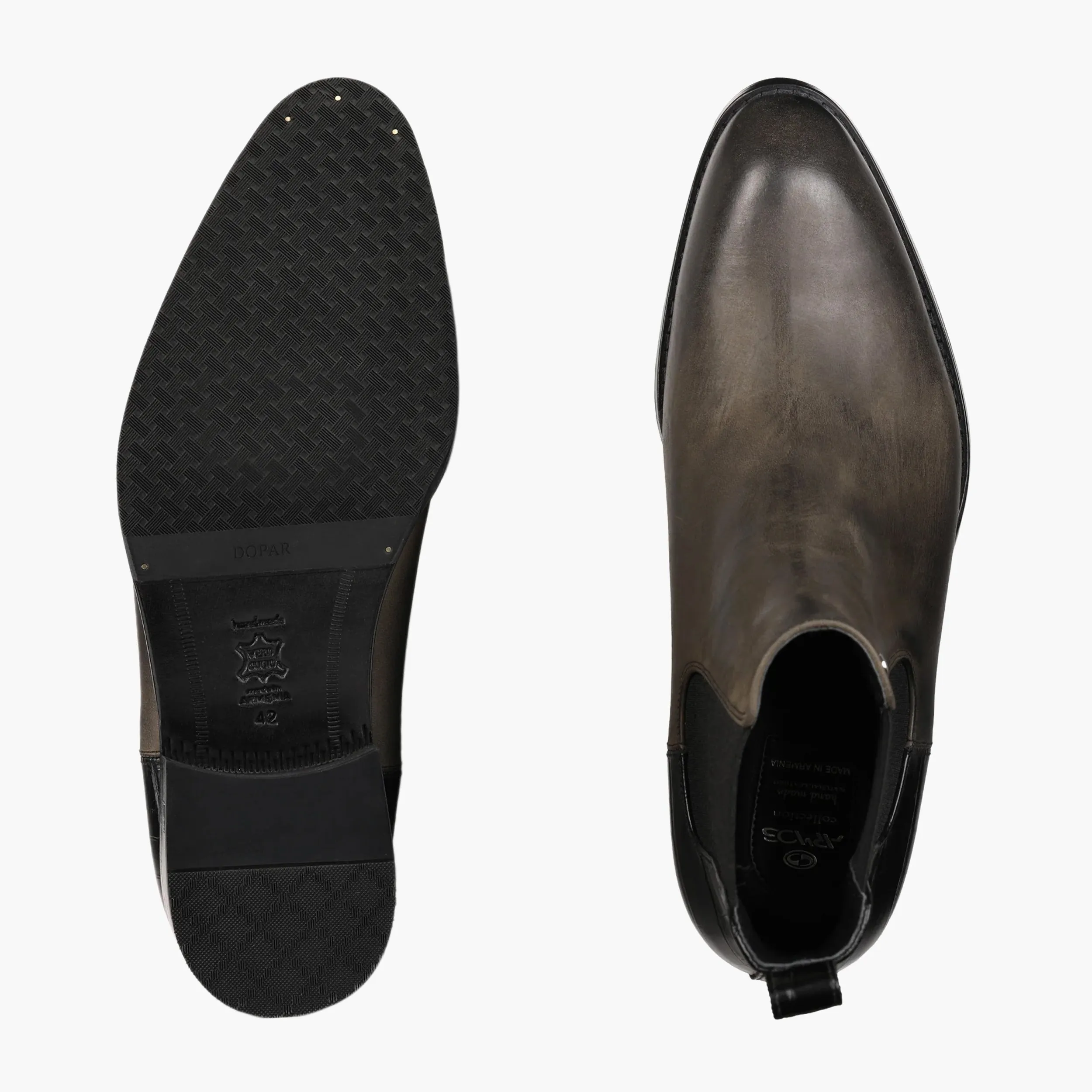 Chelsea Boots For Women Outfits Men's Black & Green Leather Chelsea Boot