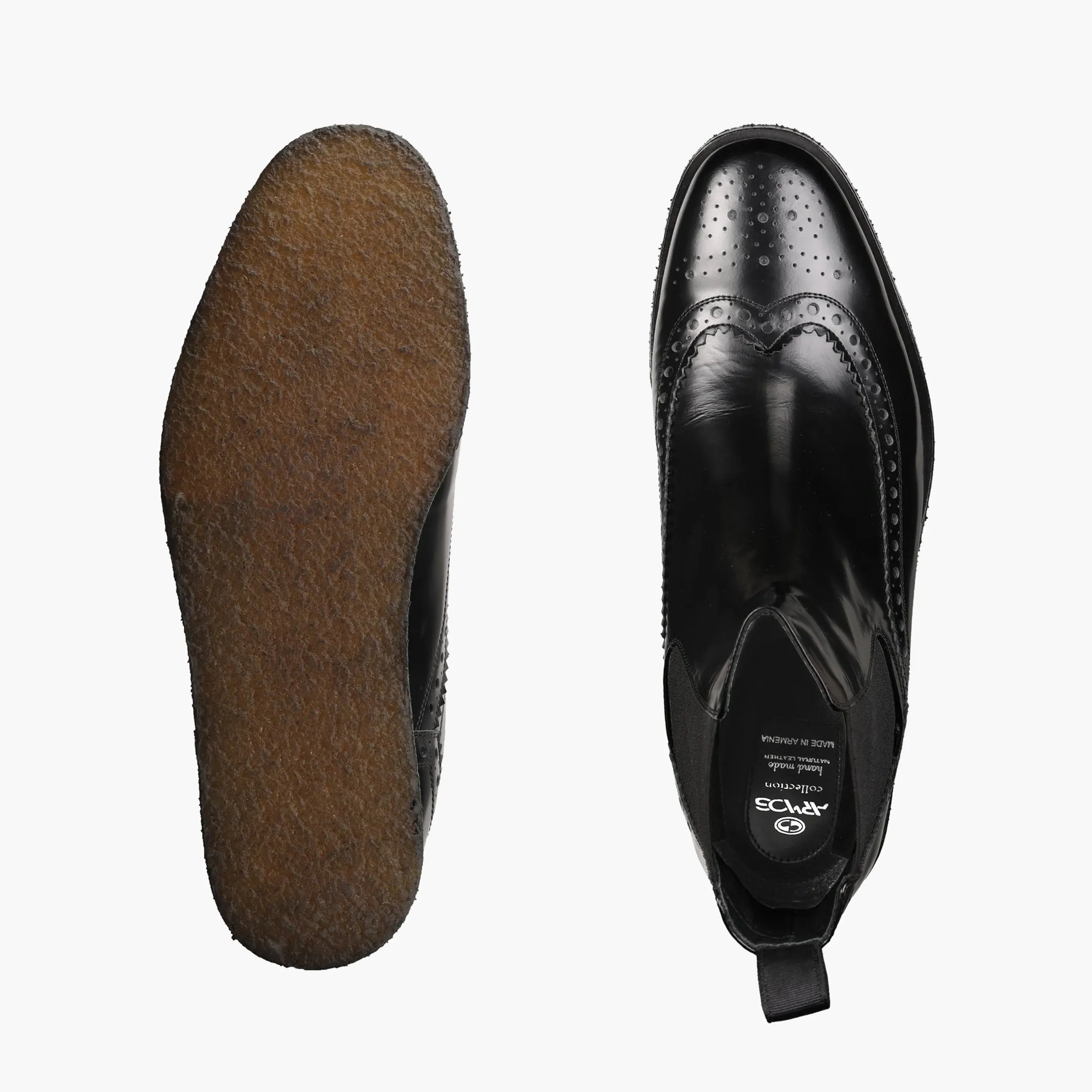 Cheetah Chelsea Boots Men's Black Patent Leather Chelsea Boot