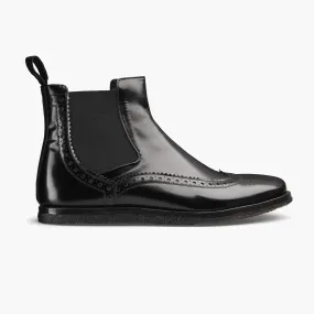 Men's Black Patent Leather Chelsea Boot Chelsea Boots High Heel