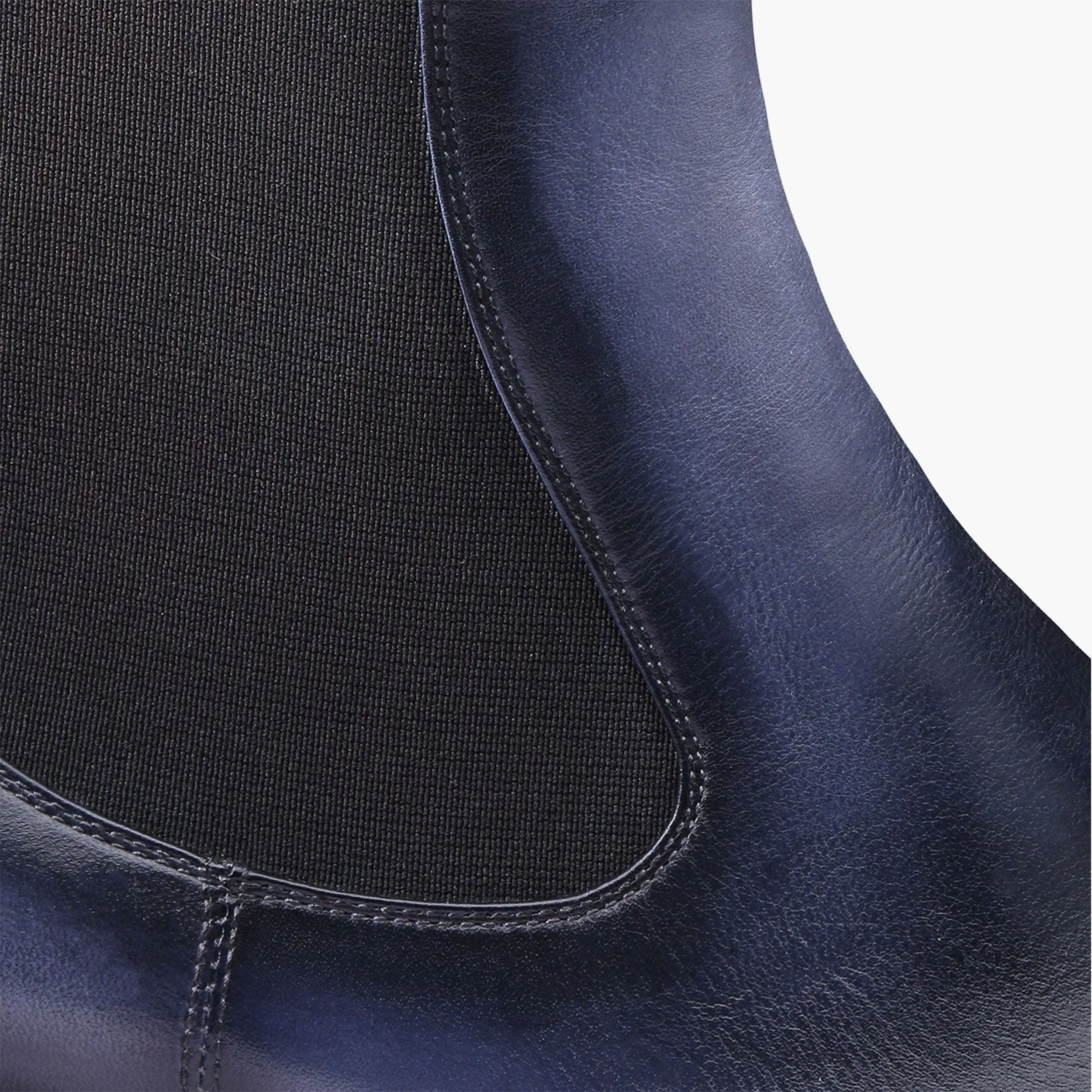 Size 6.5 Chelsea Boots Men's Blue Patina Leather Chelsea Boot