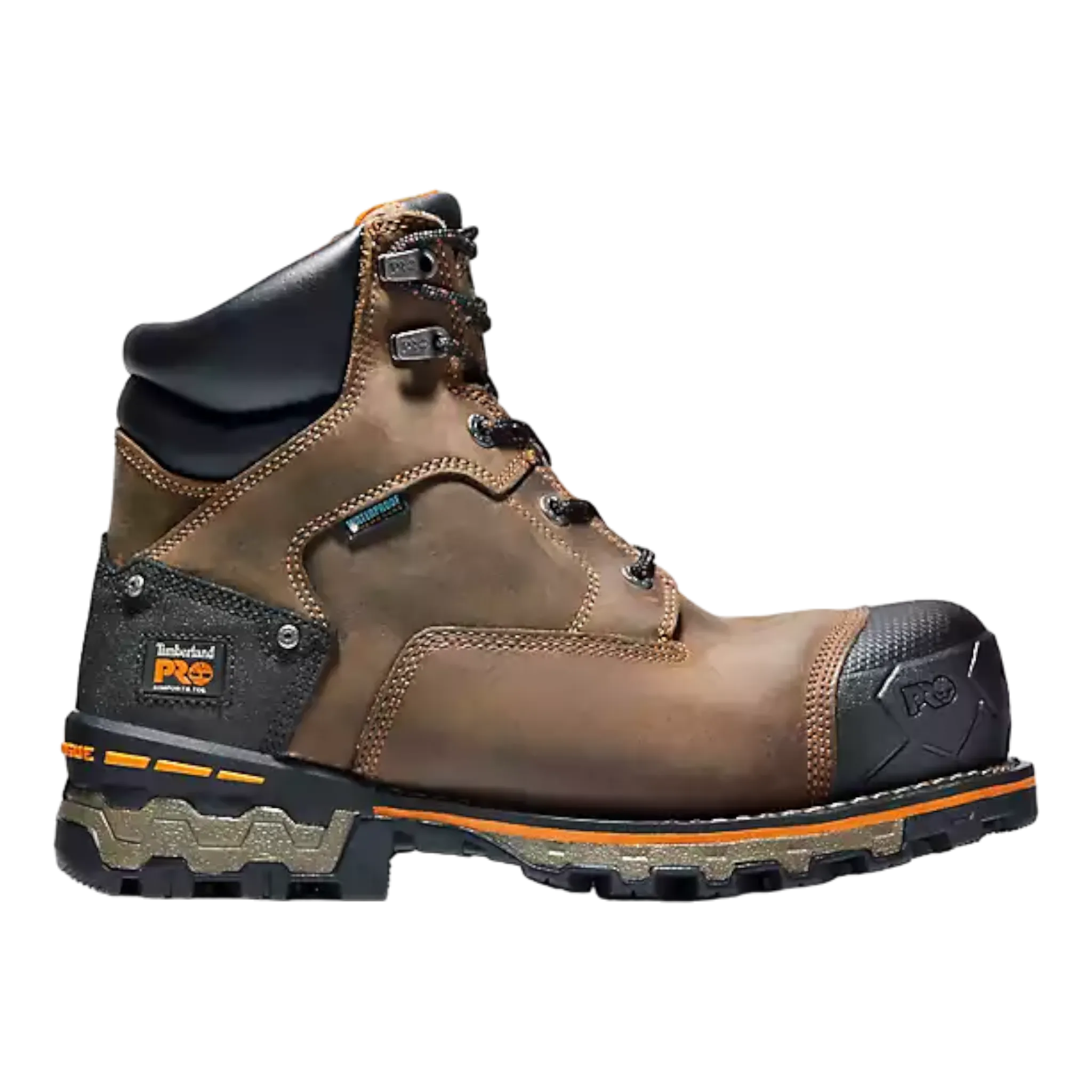 Best Work Boots For Winter Construction Men's Boondock 6" Composite Toe Waterproof Work Boot