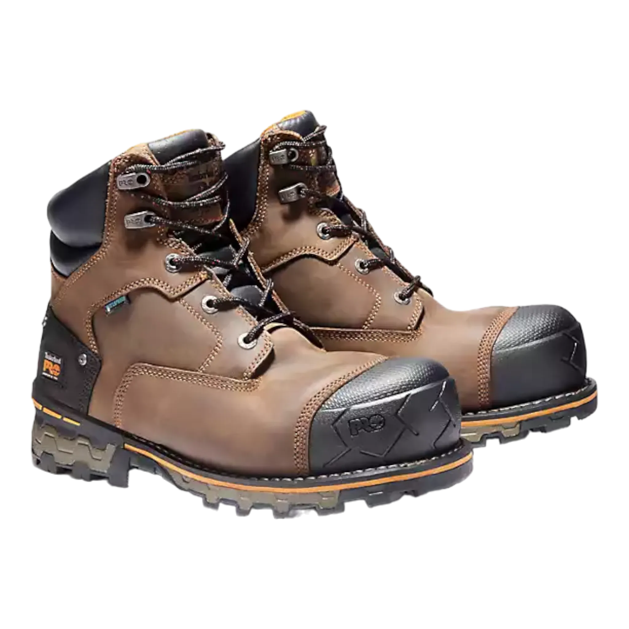 Men's Boondock 6" Composite Toe Waterproof Work Boot Cascade 8 Lace-up Work Boots