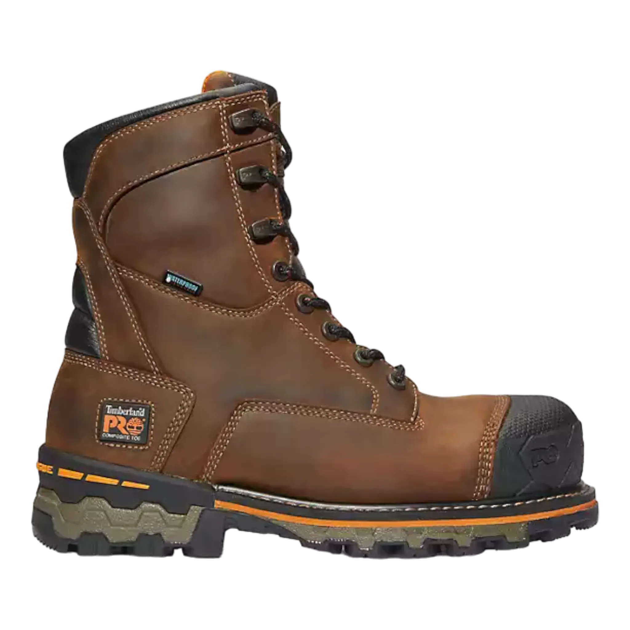 Men's Boondock 8" Composite Toe Waterproof Work Boot Best Rated Cowboy Work Boots