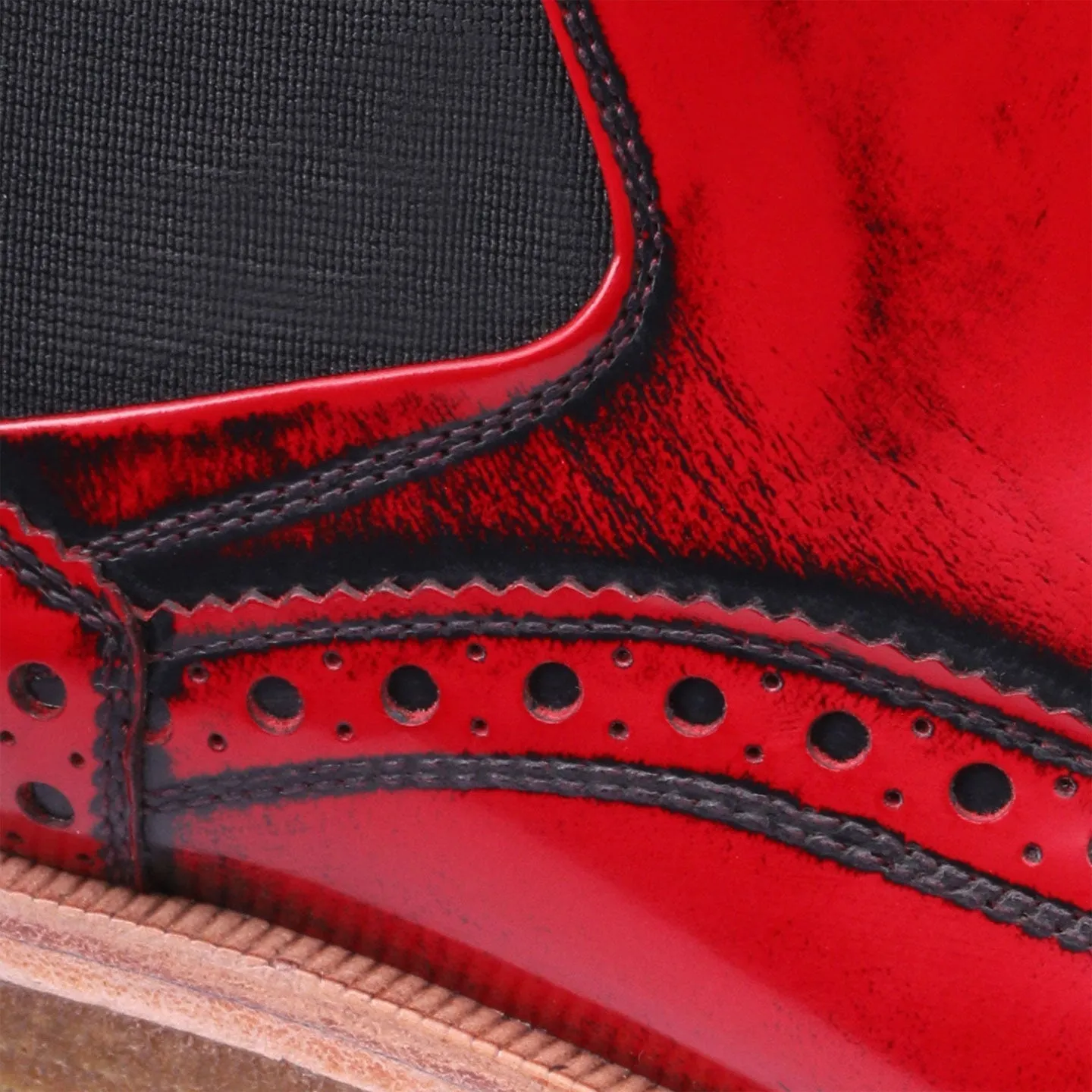 Chelsea Boots Vs Cowboy Boots Men's Red Patent Ankle Chelsea Boot