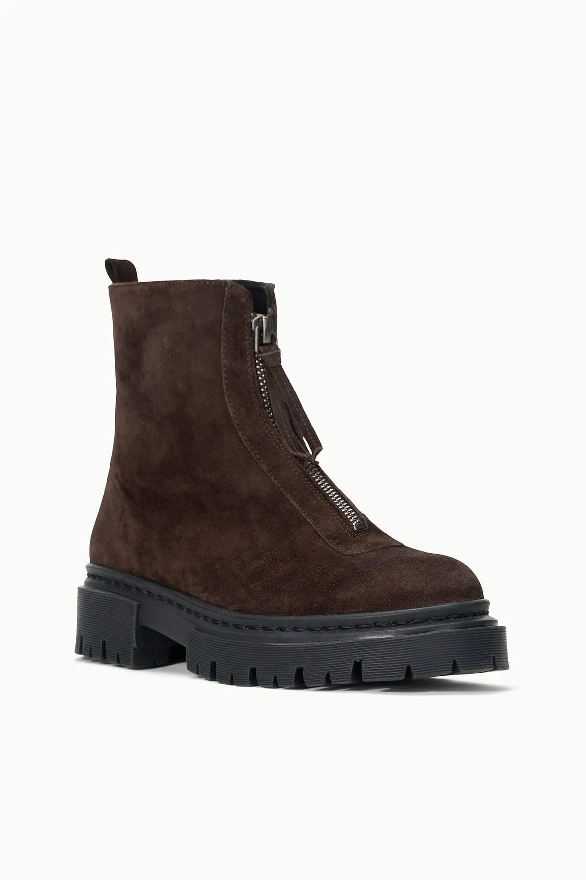 MILES ZIP ANKLE BOOT | ESPRESSO Combat Boots In Winter