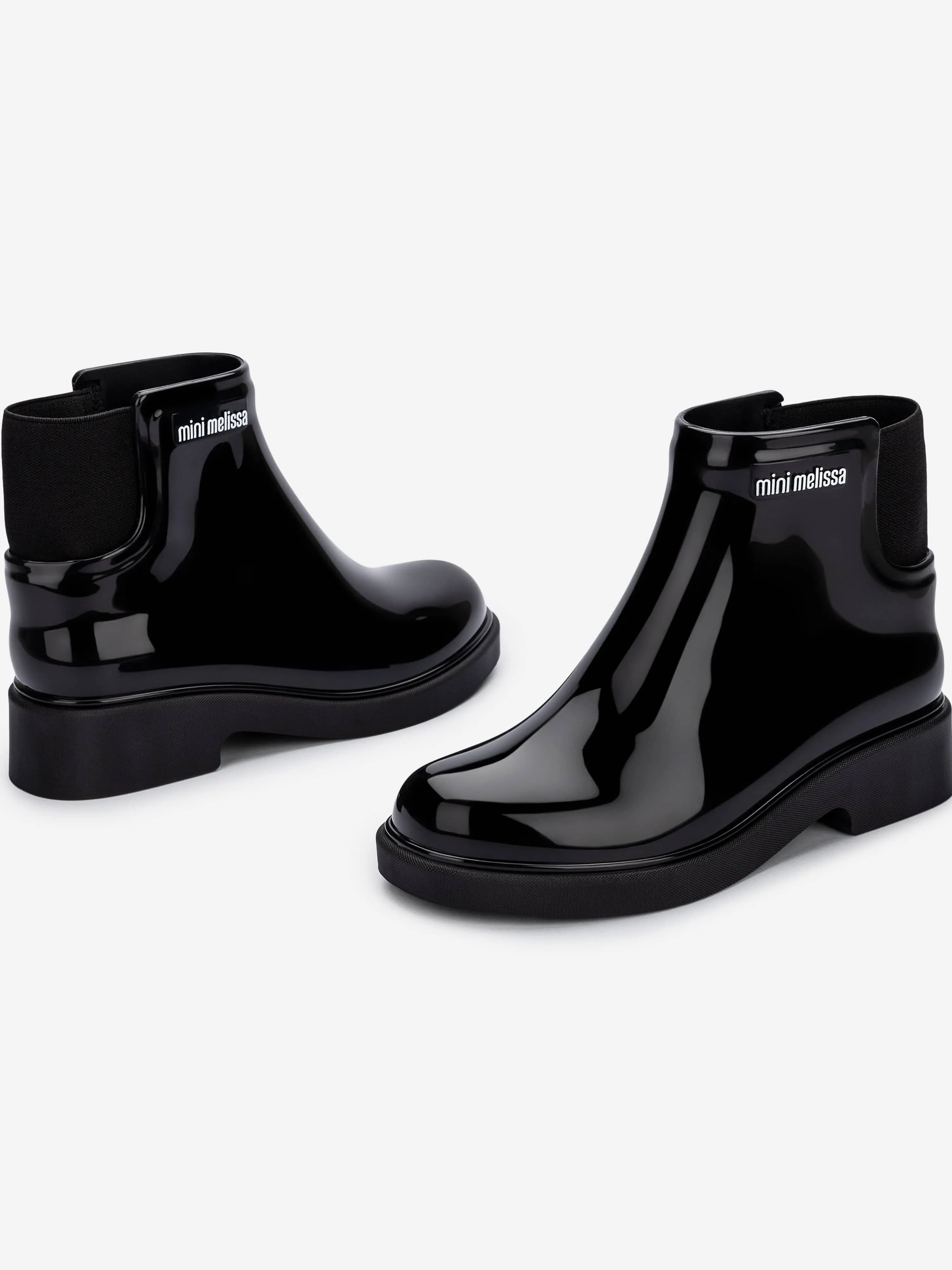 Mini Melissa Girls Chelsea Boots in Black Ankle Boots Chelsea Boots