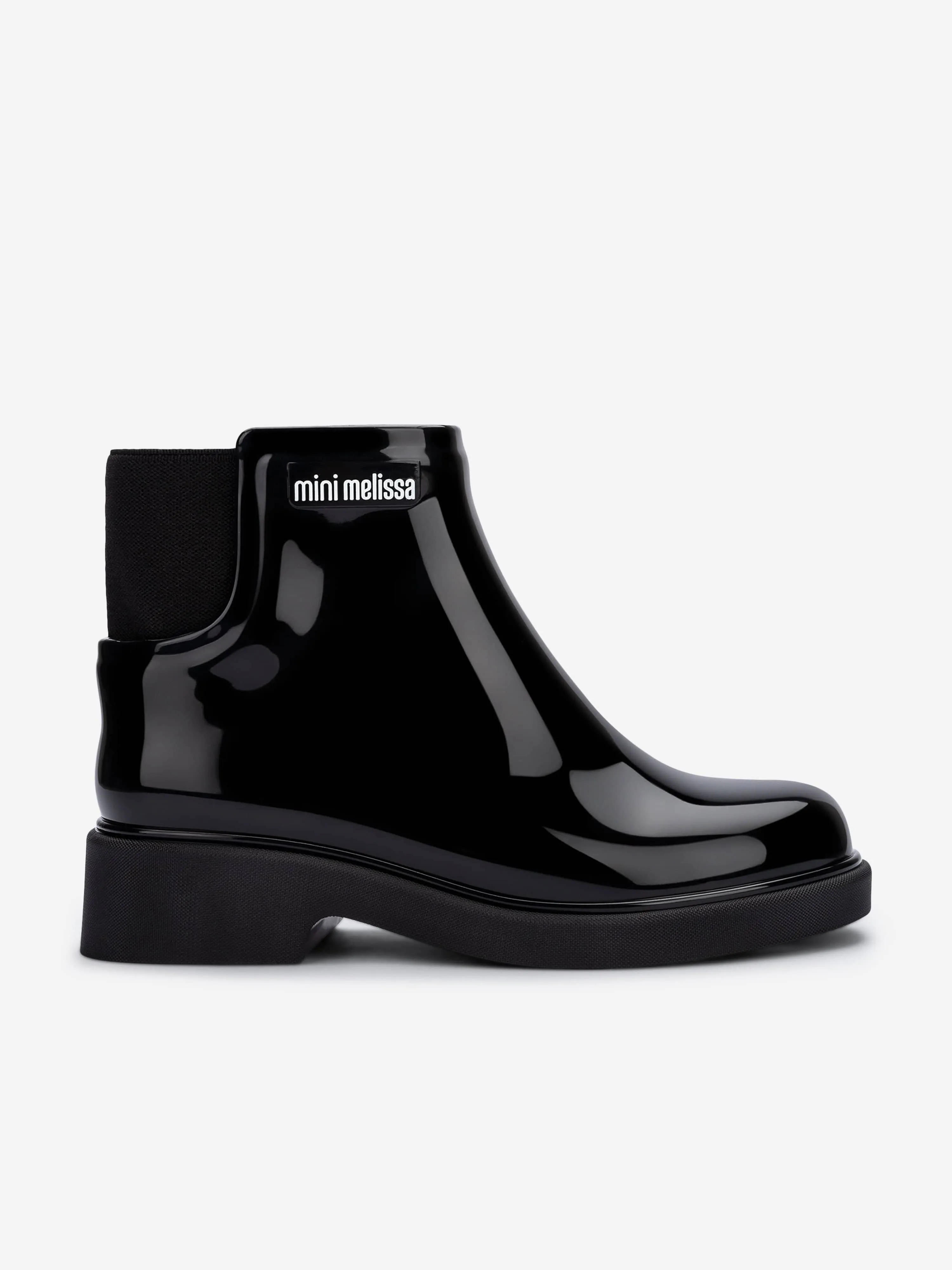 Mini Melissa Girls Chelsea Boots in Black Little Girl Chelsea Boots