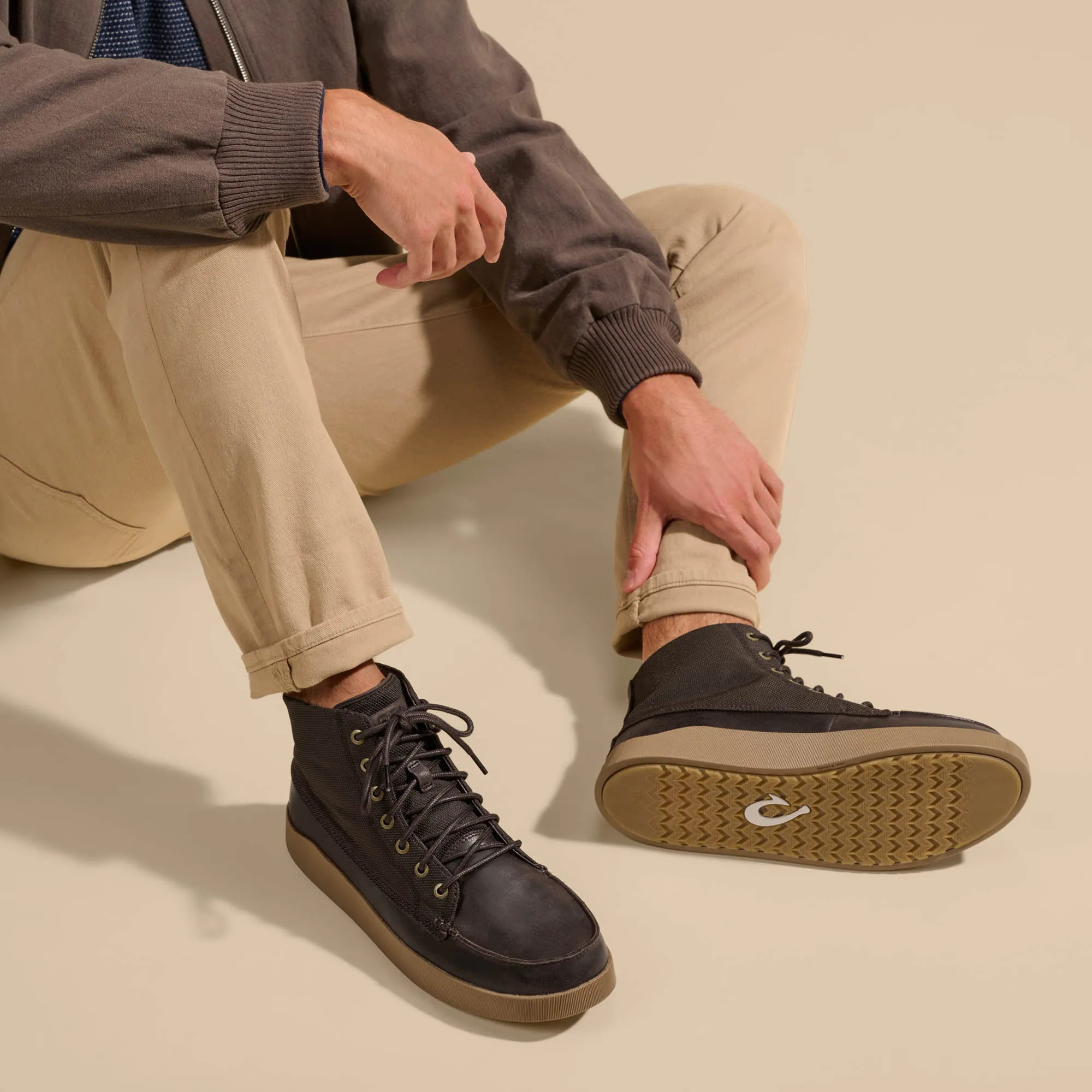 Thigh Combat Boots Mlina - Dark Wood