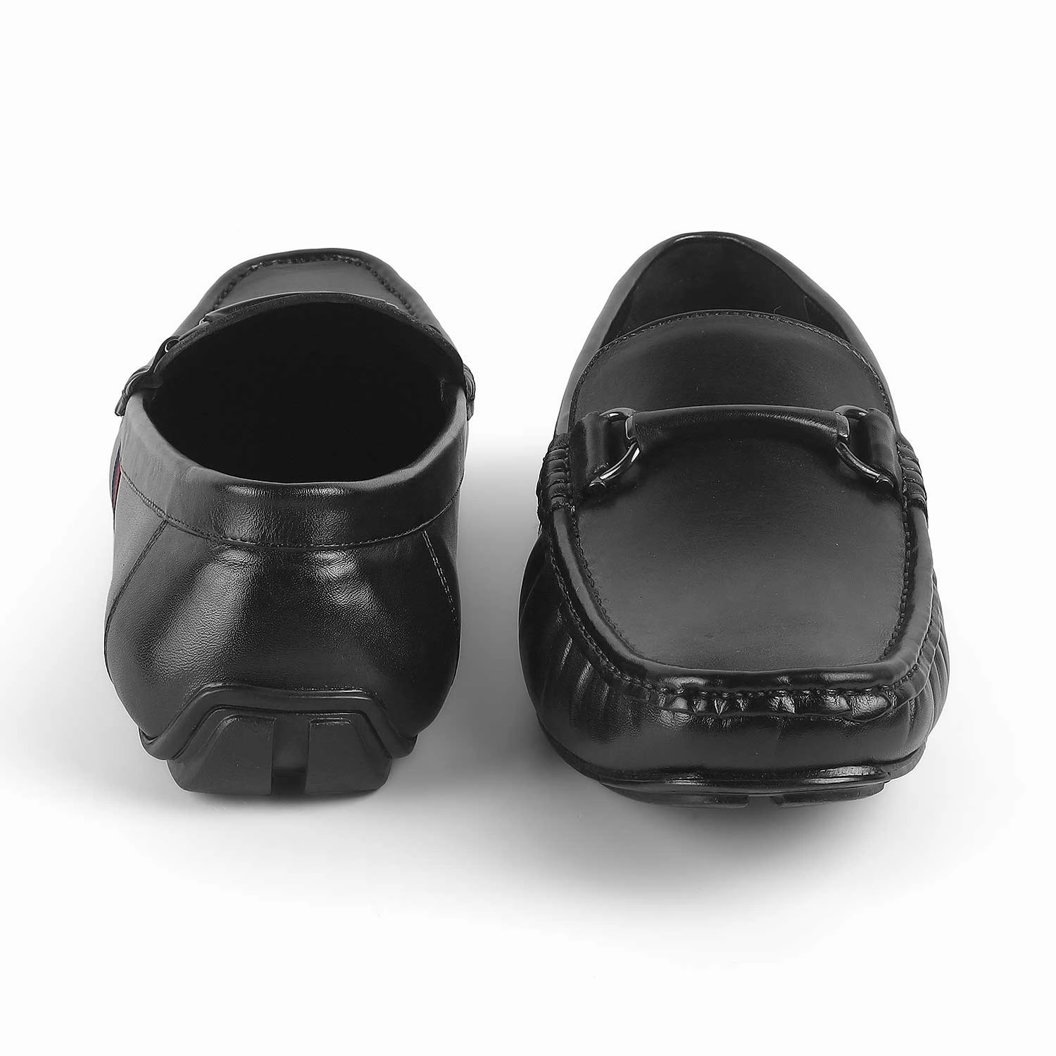 Tresmode Monoco Black Men's Leather Driving Loafers Dress Loafers Shoes