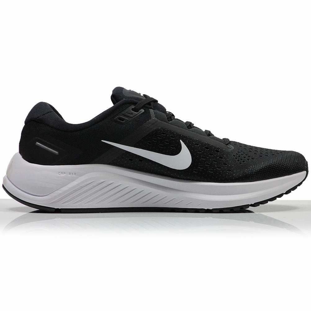 Nike Air Zoom Structure 23 Men's Running Shoe - Black/White Tcu Nike Shoes