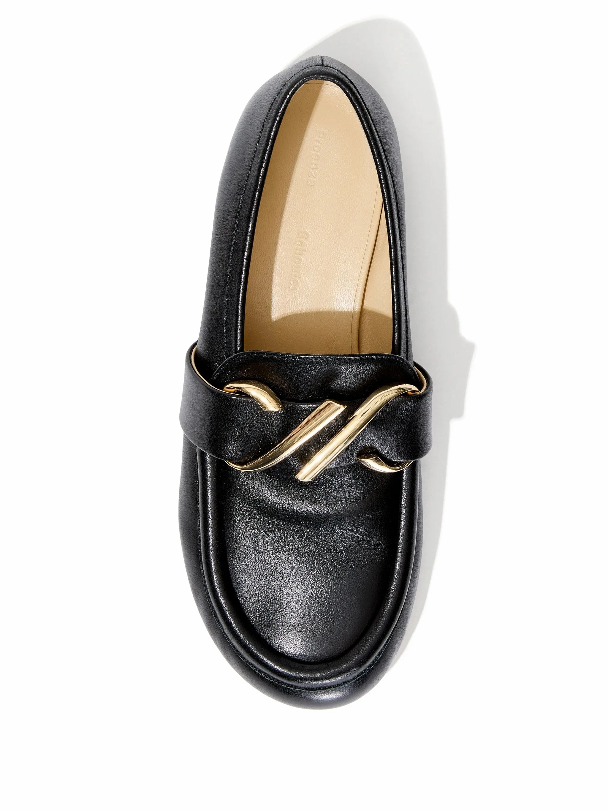 Barefoot Shoes Loafers monogram-plaque leather loafers