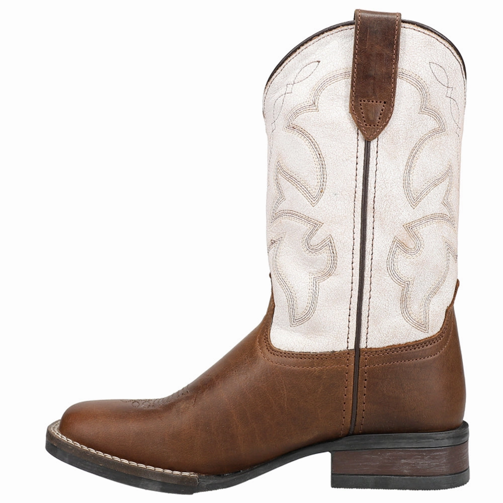 Monterey Square Toe Cowboy Boots (Big Kid) The Crow - Motorcycle Boots Reviews