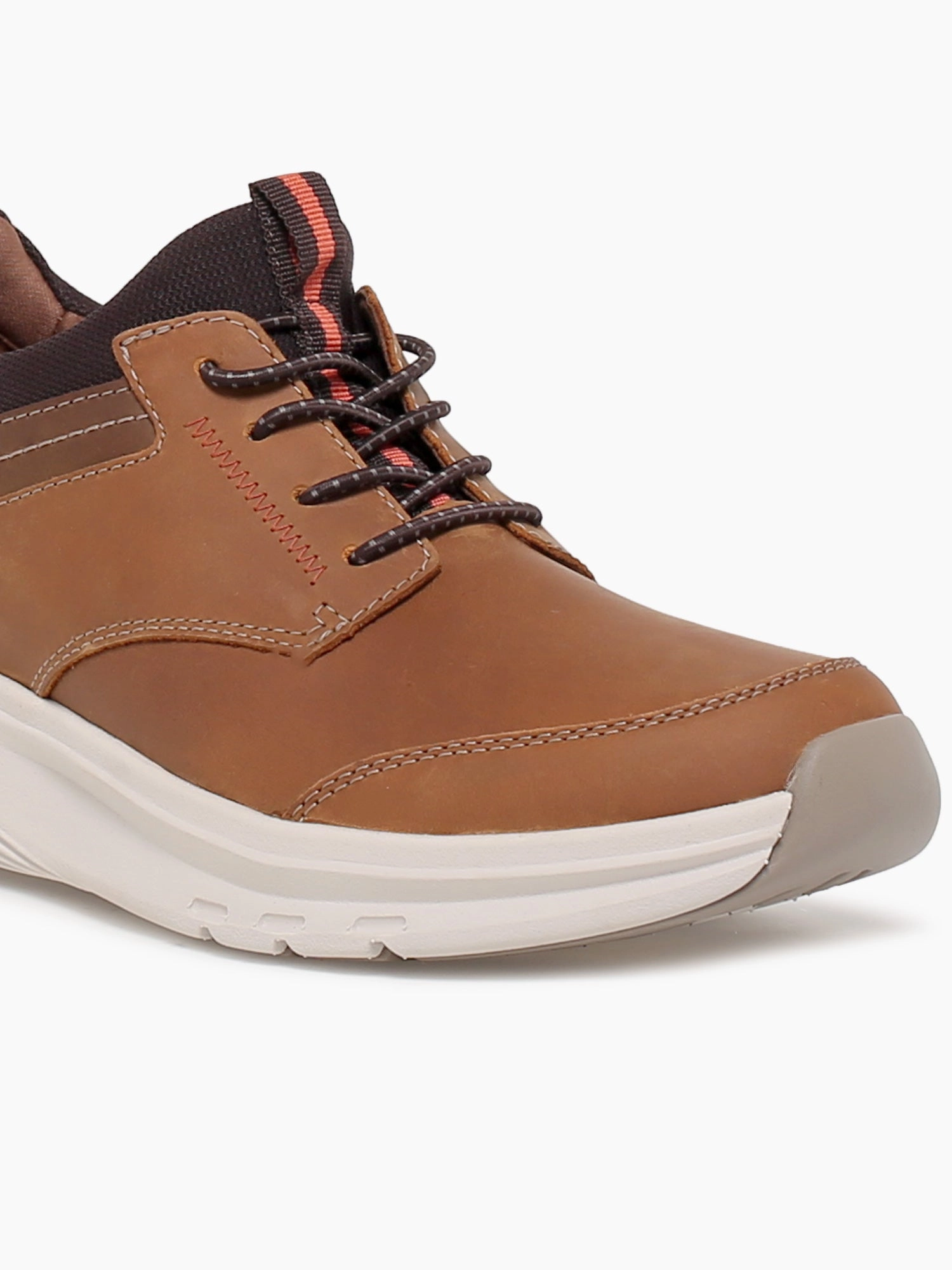 Ladies Oxfords Motion Trek Ez Dark Tan Leather