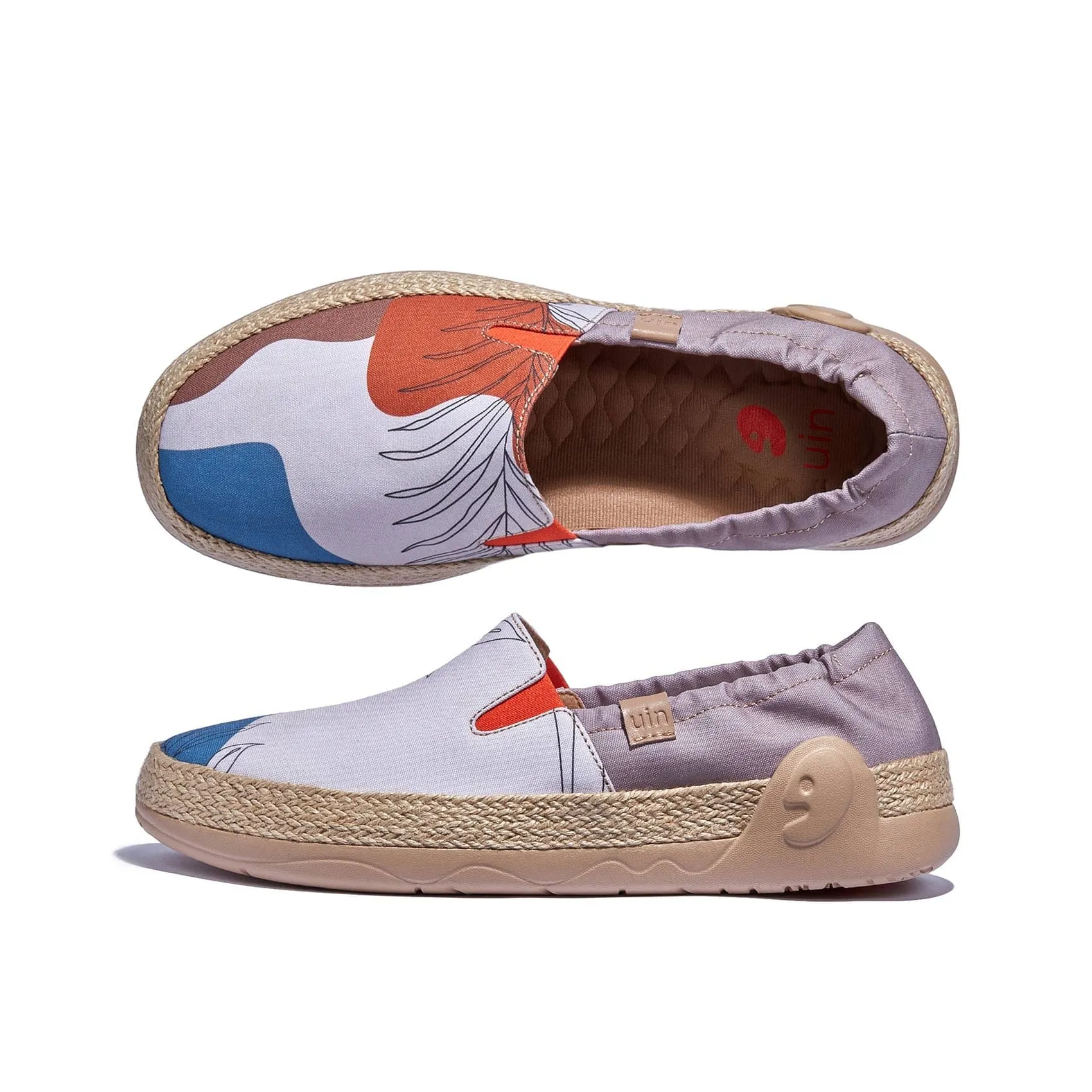 Initials Insignia Leather Espadrilles Corner at Backyard Marbella VI Women