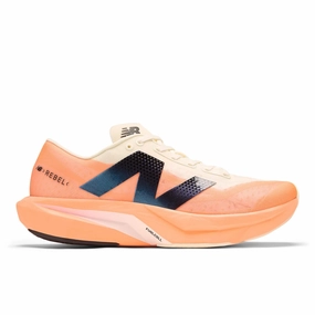 New Balance | Men's FuelCell Rebel V4 Running Shoes - Hot Mango New Balance All Leather