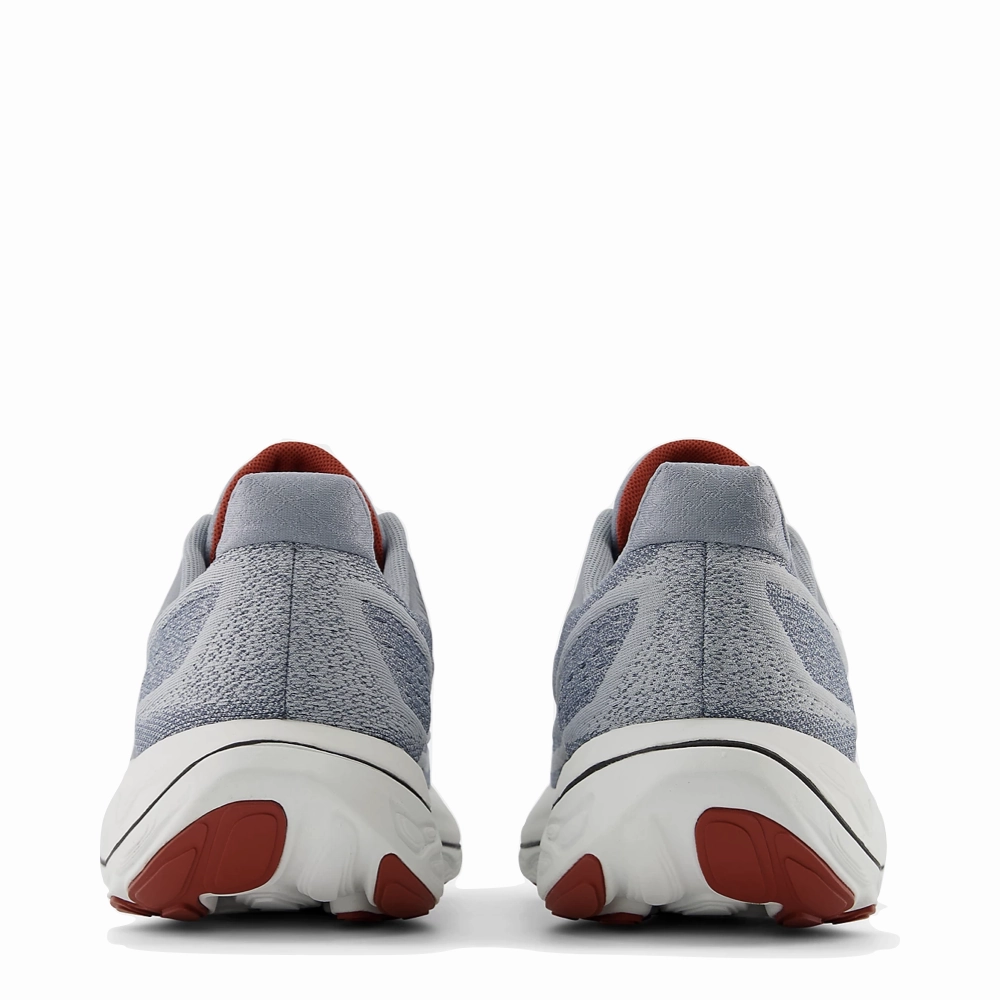 New Balance Men's Fresh Foam X Vongo v6 in Aluminum Grey with Brick Red