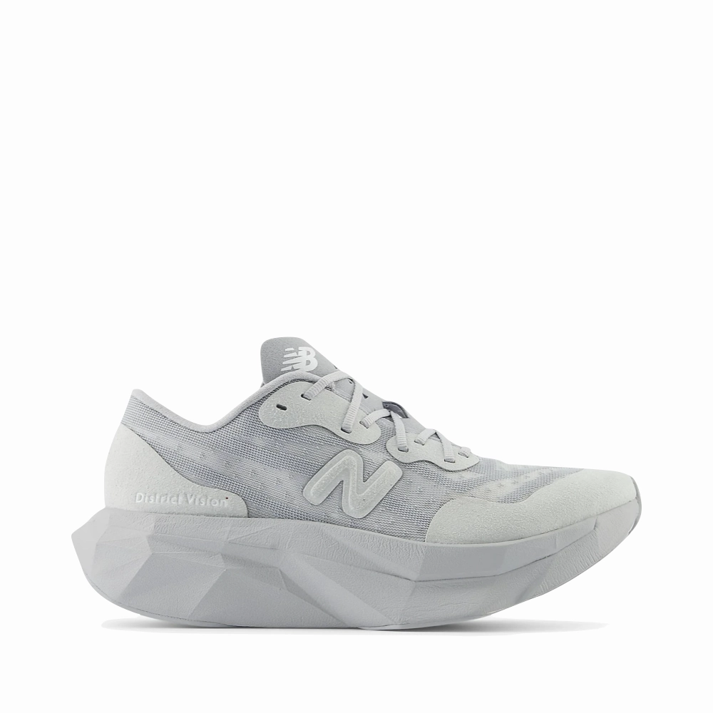 White With Natural Indigo New Balance New Balance Women's District Vision x New Balance FuelCell SuperComp Elite v4 Sneaker in Aluminum Grey