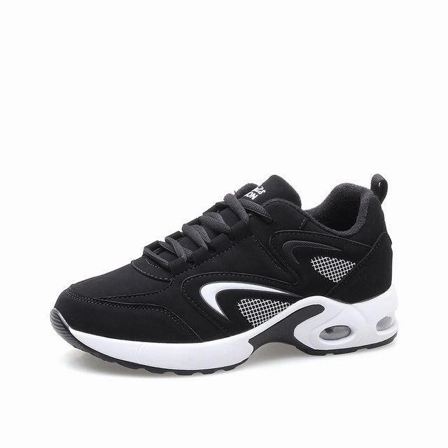 Tokyo Store New Designer sneakers women Running Shoes Leather Outdoor Cushion Sport Gym Shoes Woman Comfortable Black Walking Zapatillas A29