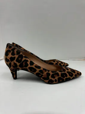 Animal Print Shoes Heels Kitten Inc, Size 8 Knee High Boots Without Heel