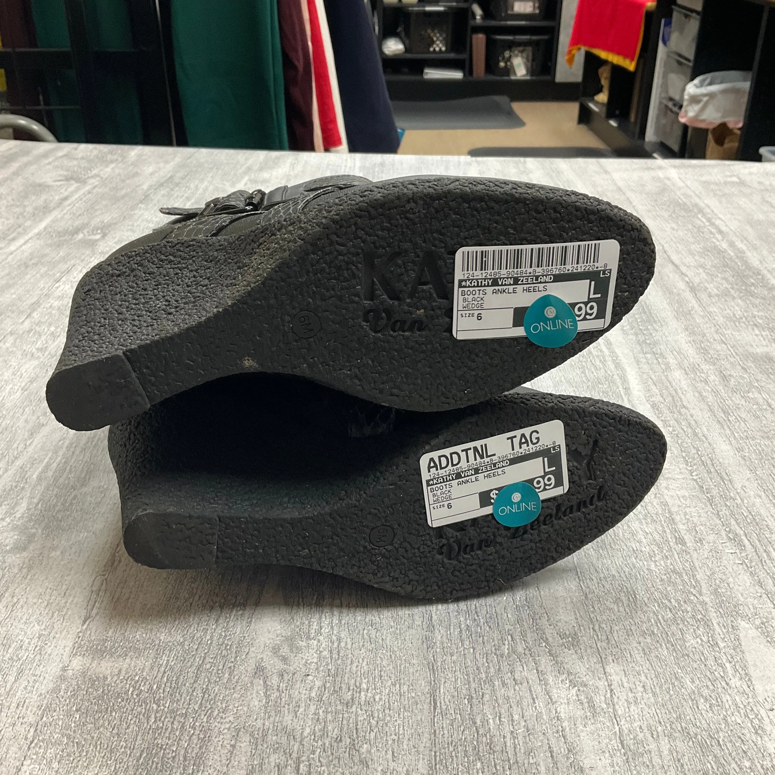 Boots Ankle Heels By Kathy Van Zeeland In Black, Size: 6 Bikini High Heels