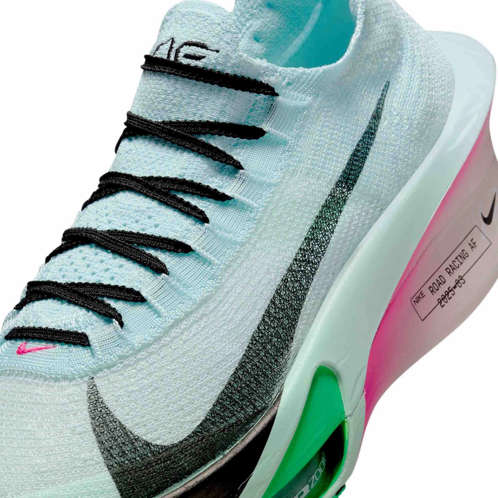Nike Shoe Outlet Nike | Men's Alphafly 3 Road Racing Shoes - Glacier Blue/Black-Mint Foam-Green Shock